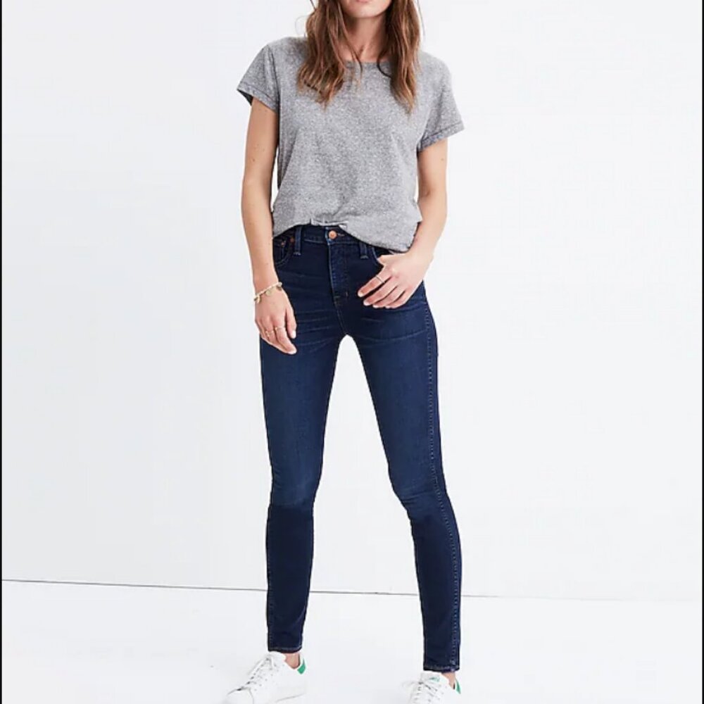10" High-Rise Skinny Jeans in Hayes Wash